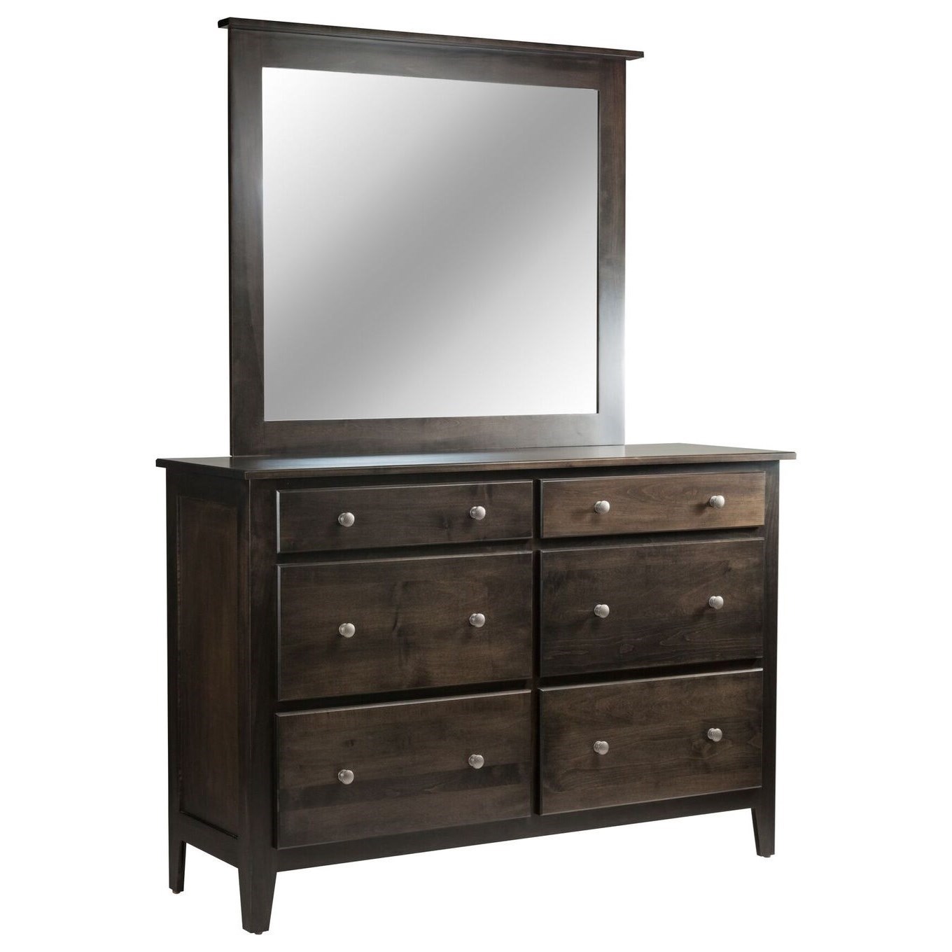 6-Drawer Dresser &amp; Mirror Set